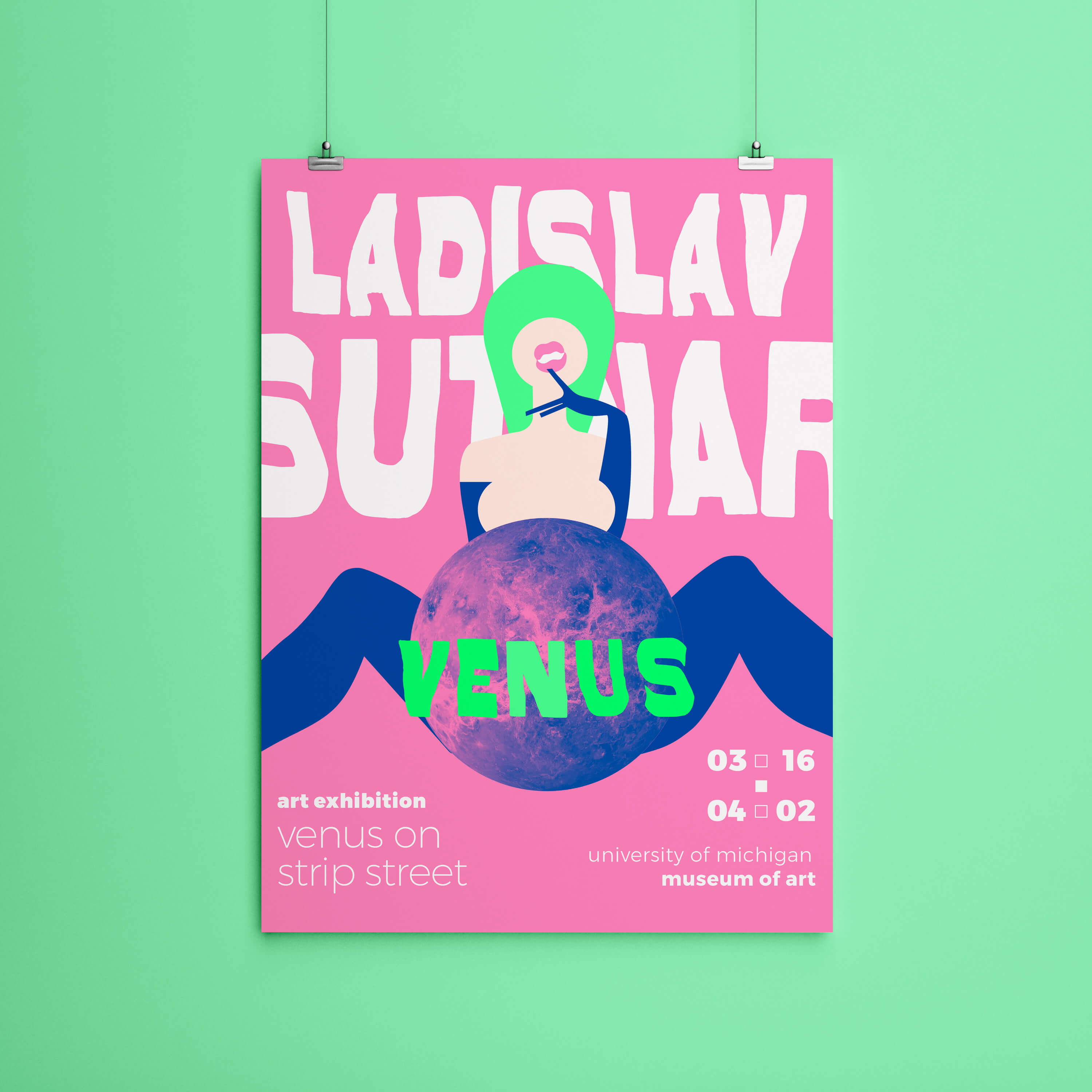 poster for a mock designer exhibition.